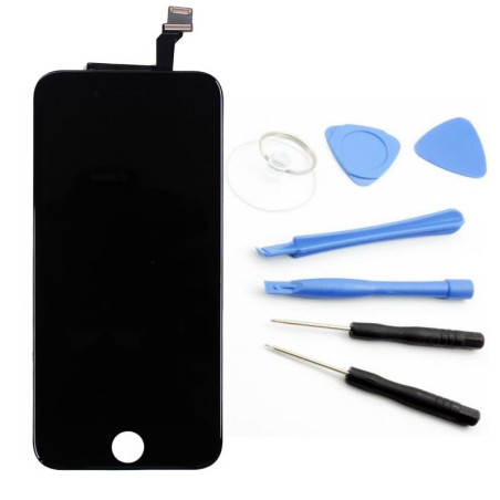 Ecran Compatible Noir iPhone 6 + Outils