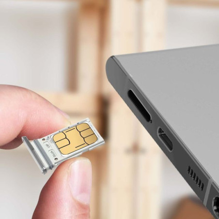 Tiroir blanc Support Carte SIM Samsung S22 Ultra