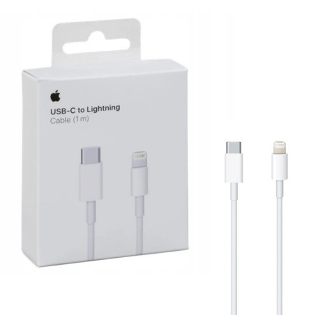 Cable USB-C Lightning Origine 1m iPhone 12 / 13 / 14