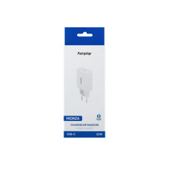 Achat Chargeur adaptateur secteur USB-C 20W Blanc en ligne