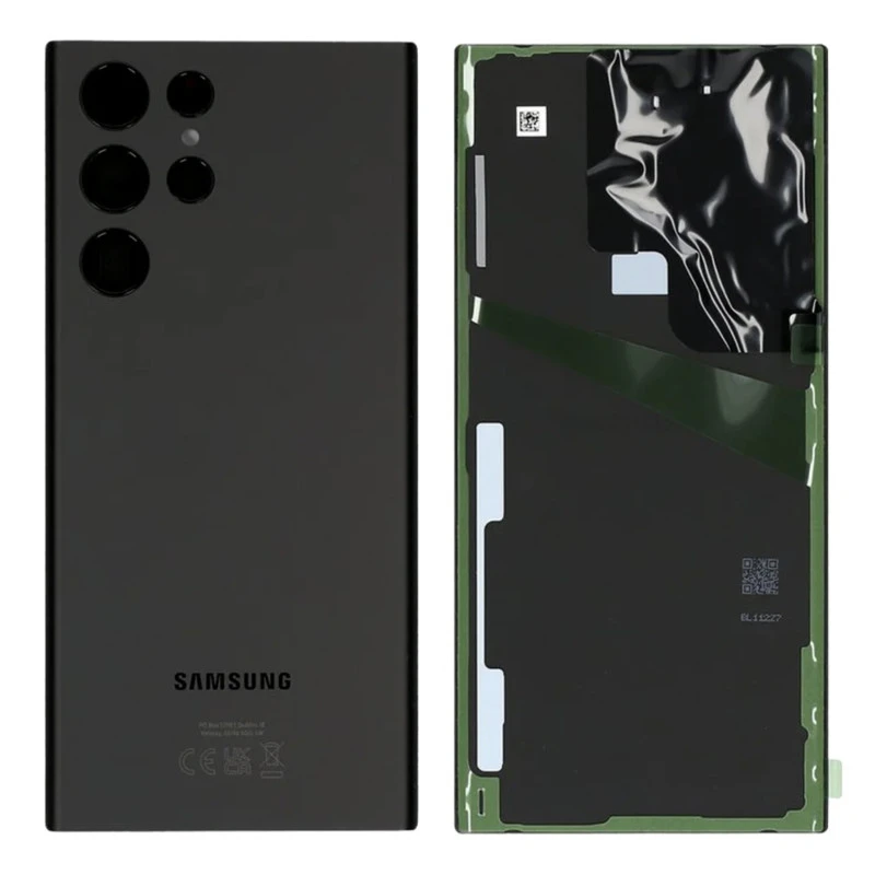 Vitre arrière noir OFFICIELLE Samsung Galaxy S23 Ultra GH82-30400A S918B