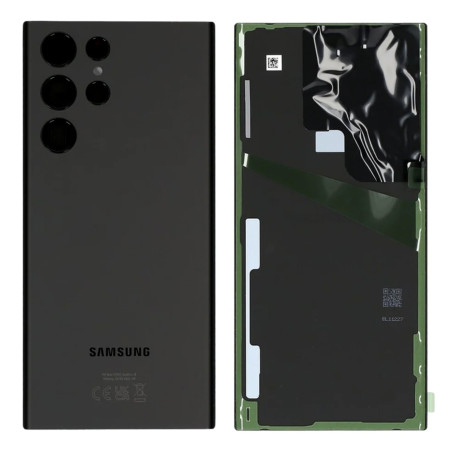 Vitre arrière noir OFFICIELLE Samsung Galaxy S23 Ultra GH82-30400A S918B