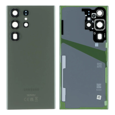 Vitre arrière vert OFFICIELLE Samsung Galaxy S23 Ultra GH82-30400C S918B