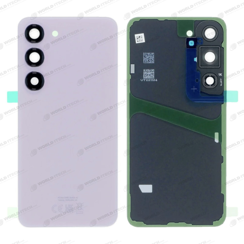 Vitre arrière lavande OFFICIELLE Samsung Galaxy S23 GH82-30393D S911B