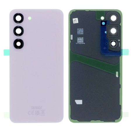 Vitre arrière lavande OFFICIELLE Samsung Galaxy S23 GH82-30393D S911B