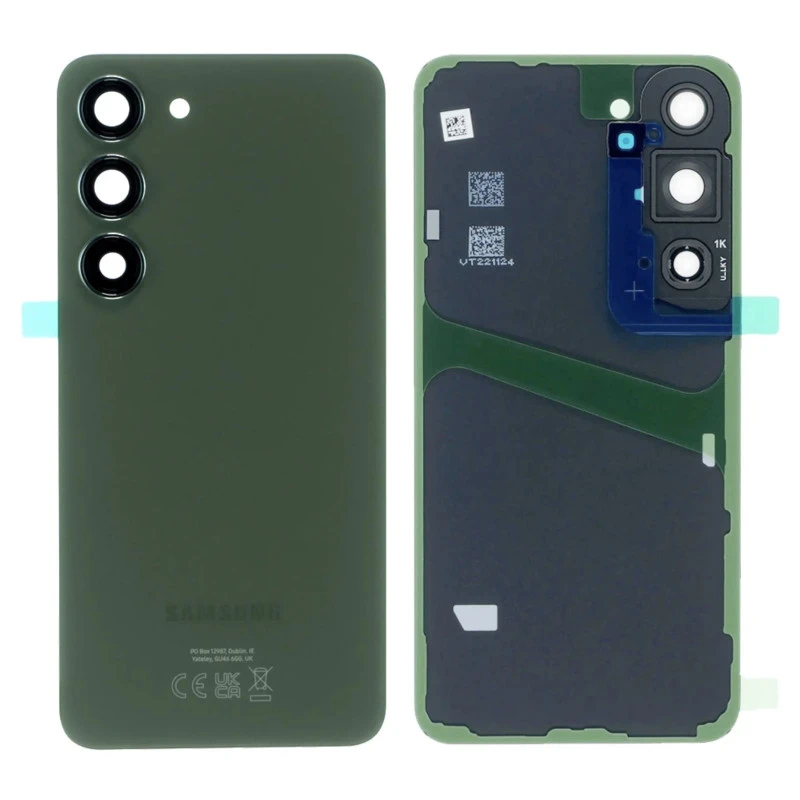 Vitre arrière vert OFFICIELLE Samsung Galaxy S23 GH82-30393C S911B