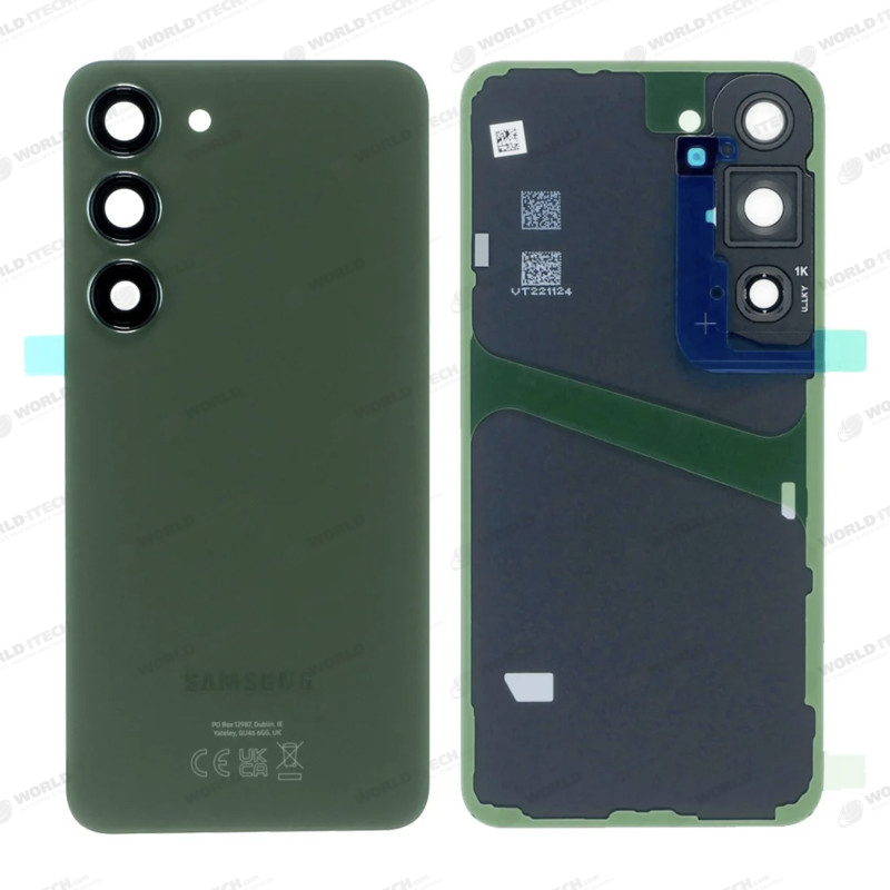 Vitre arrière vert OFFICIELLE Samsung Galaxy S23 GH82-30393C S911B