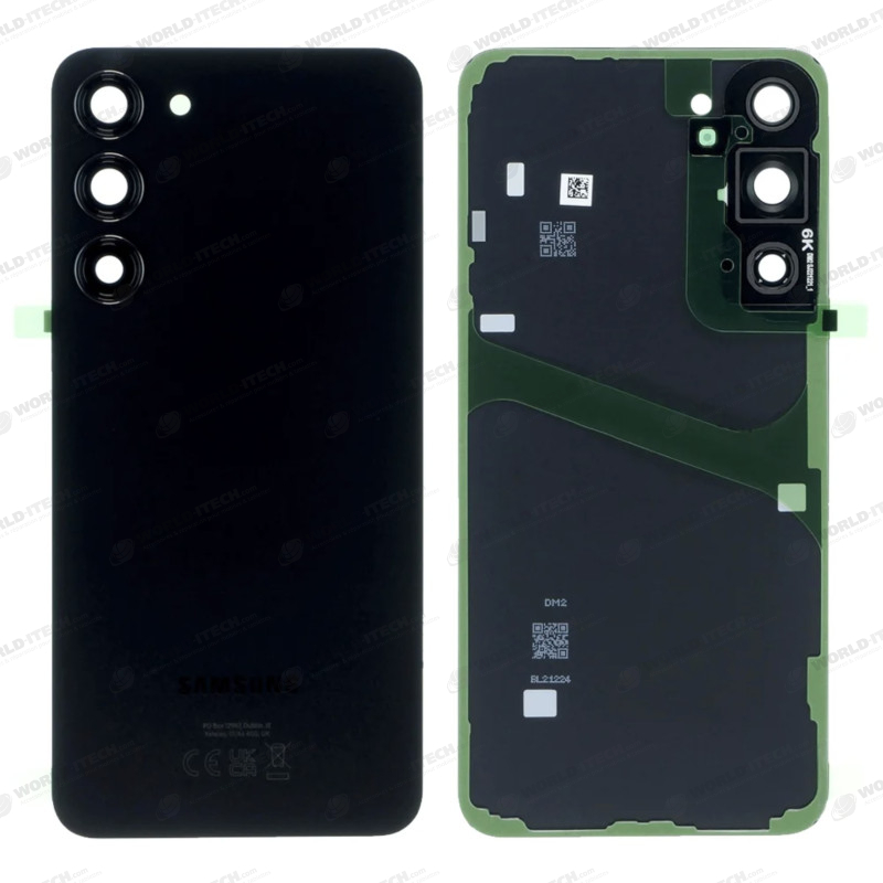 Vitre arrière noir OFFICIELLE Samsung Galaxy S23 Plus GH82-30388A S916B