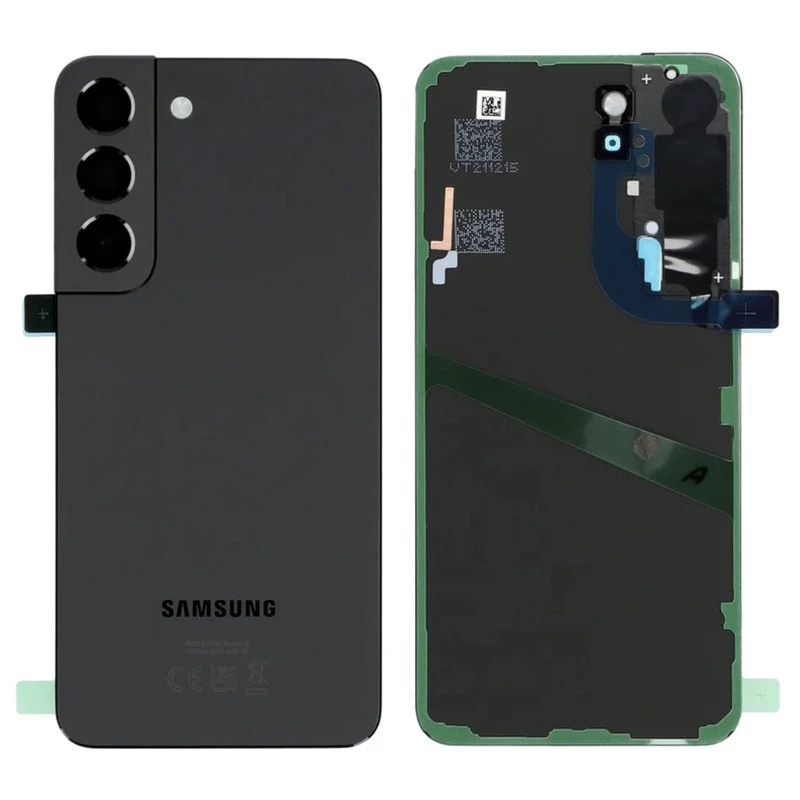 Vitre arrière noir Phantom black COMPATIBLE Samsung Galaxy S22 SM-G901B