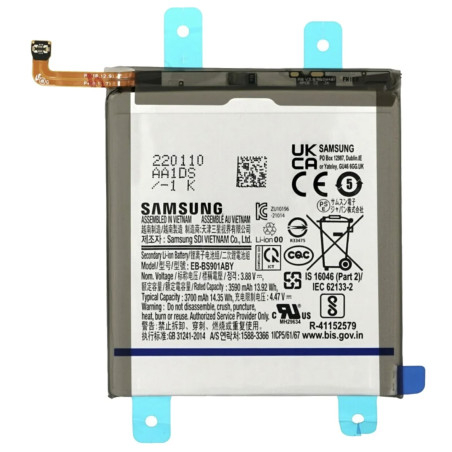 Batterie OFFICIELLE Samsung S22 3700mAh EB-BS901ABY GH82-27494A