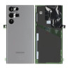 Vitre arrière gris COMPATIBLE Samsung S22 Ultra SM-G908