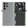 Vitre arrière gris COMPATIBLE Samsung S22 Ultra SM-G908