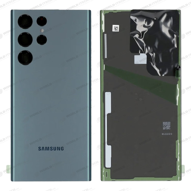 Vitre arrière vert COMPATIBLE Samsung S22 Ultra SM-G908