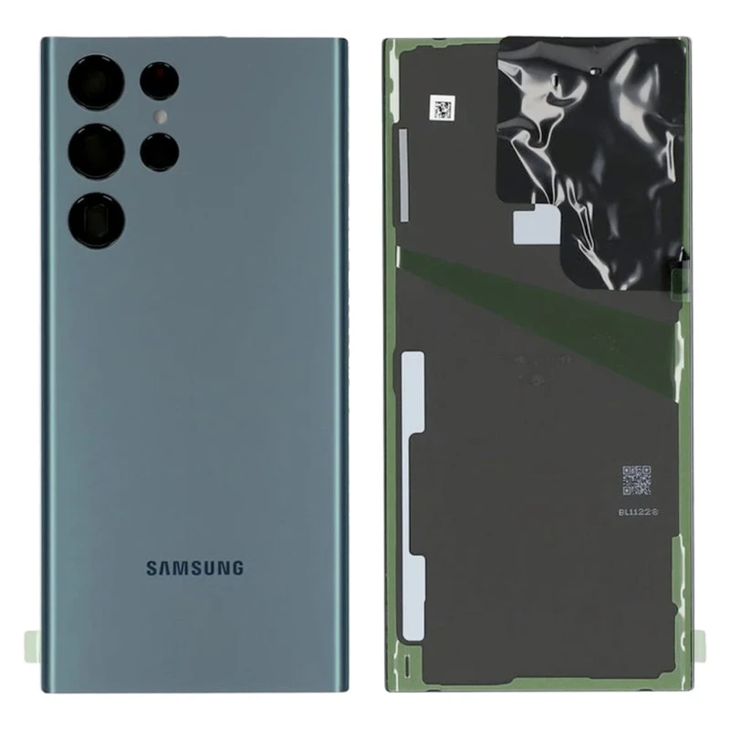Vitre arrière vert COMPATIBLE Samsung S22 Ultra SM-G908