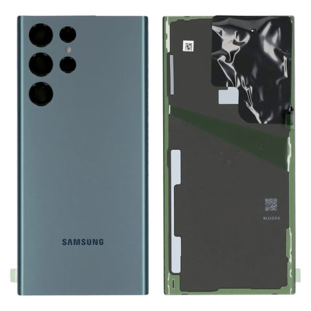 Vitre arrière vert COMPATIBLE Samsung S22 Ultra SM-G908