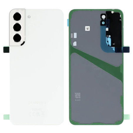 Vitre arrière blanc COMPATIBLE Samsung S22 Plus SM-G906