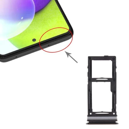 Tiroir Noir Support SIM et Carte SD Samsung A52 / A52s / A72