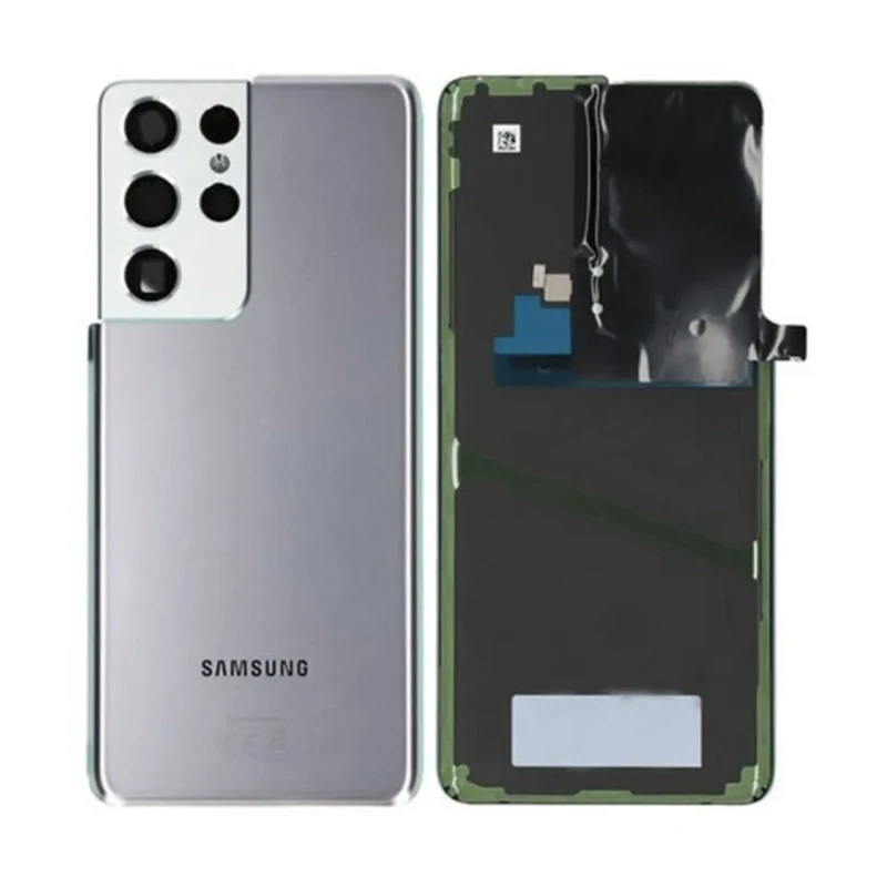 Vitre arrière argent OFFICIELLE Samsung Galaxy S21 Ultra 5G GH82-24499B SM-G998F / G998B