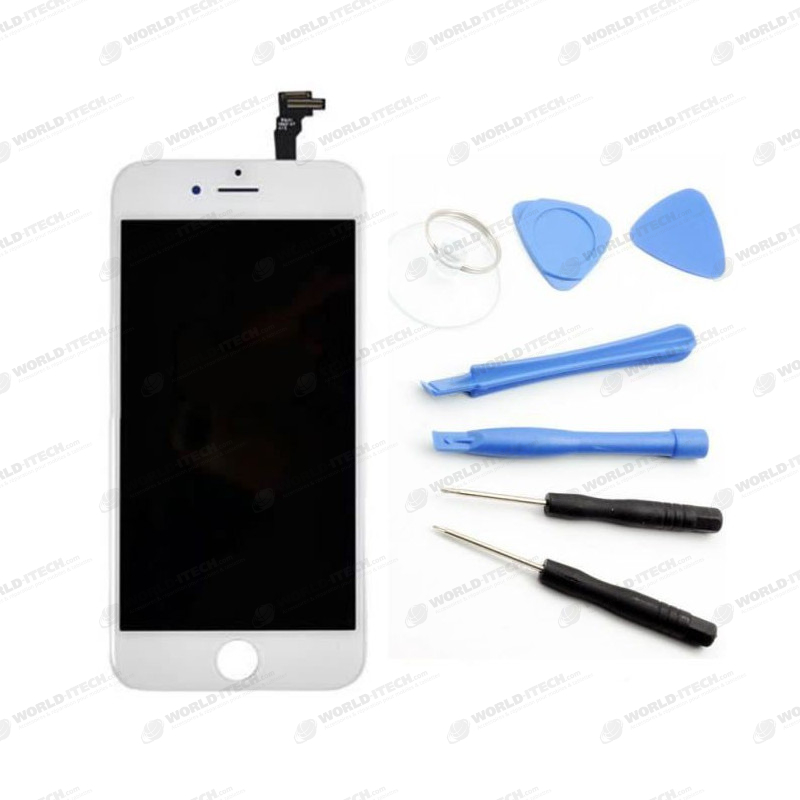 Ecran COMPATIBLE Blanc iPhone 6S + Kit Outils OFFERT