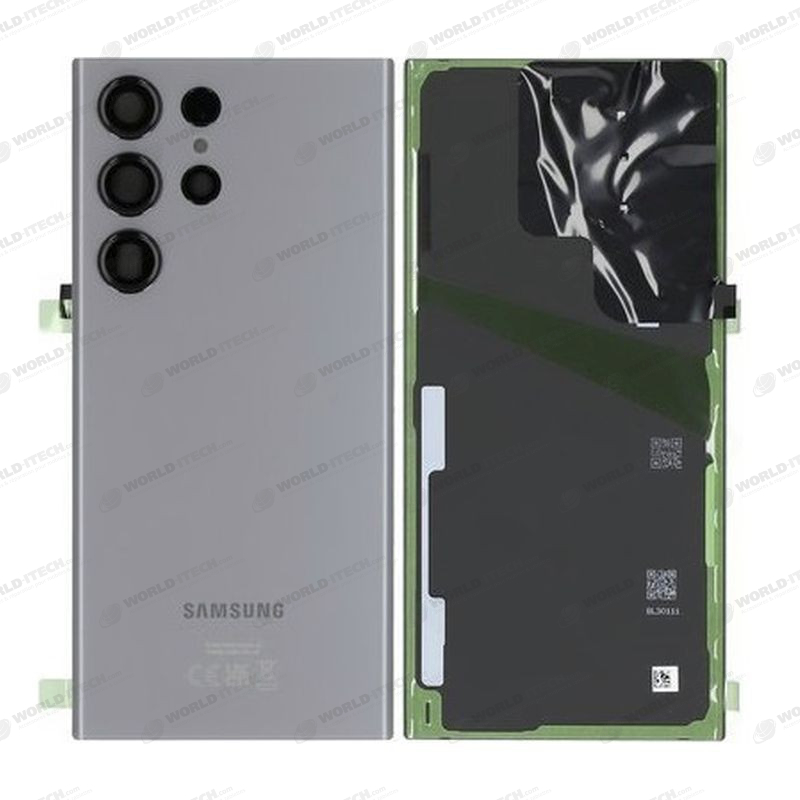 Vitre arrière graphite OFFICIELLE Samsung Galaxy S23 Ultra GH82-30400E S918B