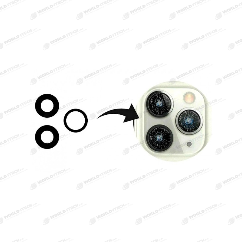 Lot 3 Lentilles remplacement vitre appareil photo iPhone 14 Pro / 14 Pro Max