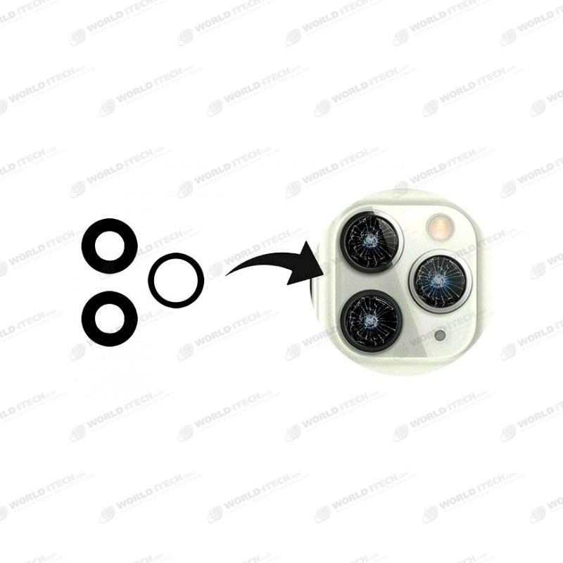 Lot 3 Lentilles remplacement vitre appareil photo iPhone 15 Pro