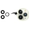 Lot 3 Lentilles remplacement vitre appareil photo iPhone 15 Pro