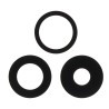 Lot 3 Lentilles remplacement vitre appareil photo iPhone 15 Pro Max