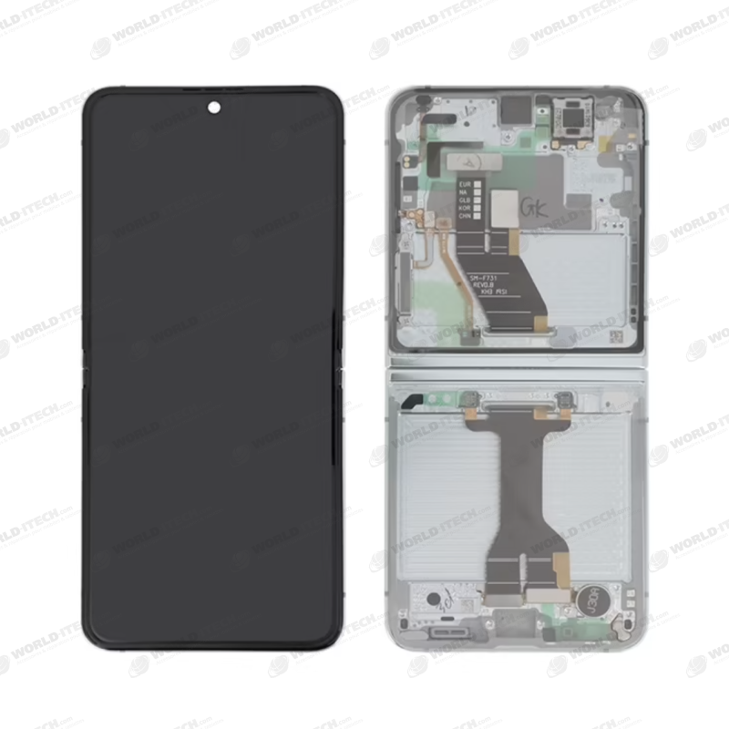 Ecran + chassis Menthe OFFICIEL Samsung Z Flip 5 (F731) GH82-31827D