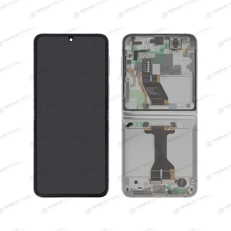 Ecran + chassis Crème OFFICIEL Samsung Z Flip 5 (F731) GH82-31827B