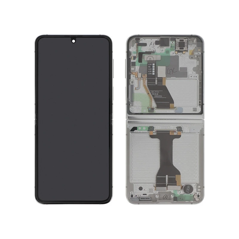 Ecran + chassis Crème OFFICIEL Samsung Z Flip 5 (F731) GH82-31827B