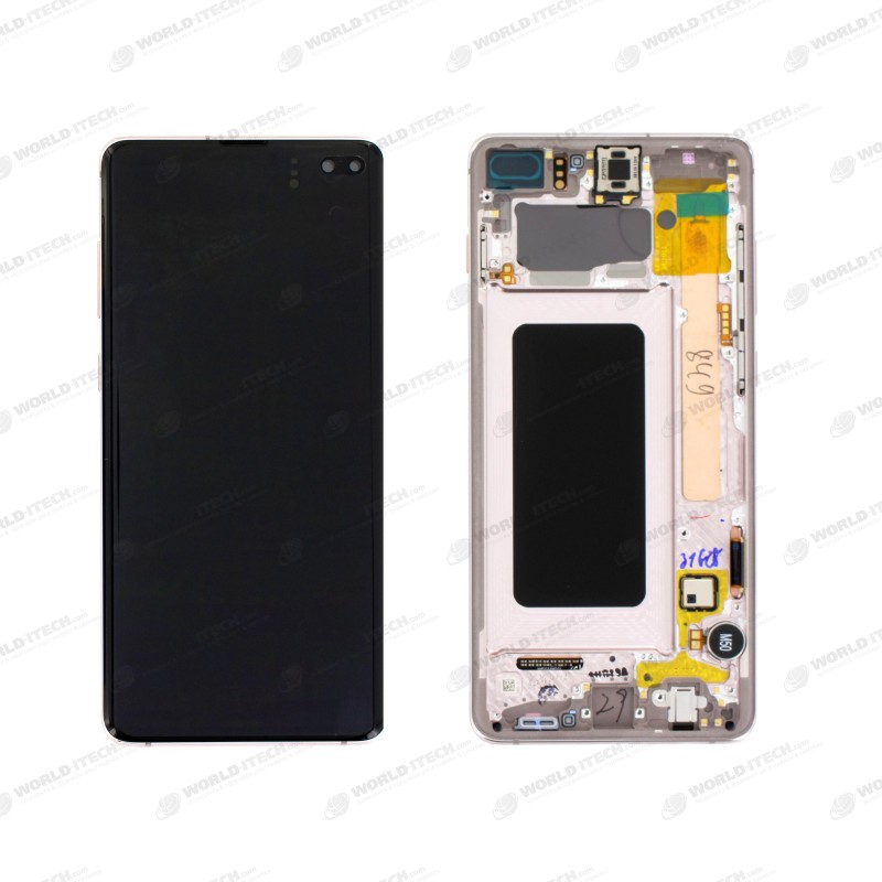 Ecran + chassis Rose OFFICIEL Samsung S10 Plus SM-G975F - Outils OFFERTS