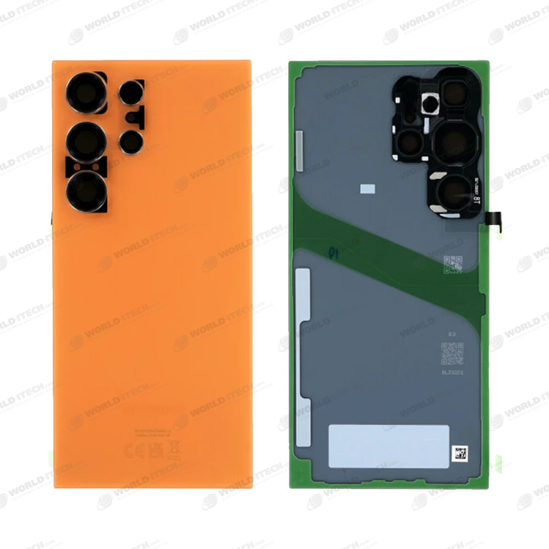 Vitre arrière Samsung S24 Ultra Orange Titane OFFICIELLE (S928) GH82-33349G