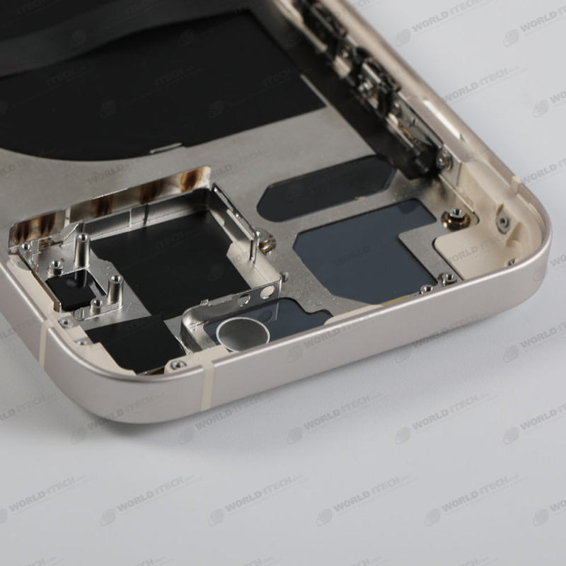 Blankes Gehäuse mit „rückglas“ in Weiß für das iPhone 13  – Kostenloses Werkzeugset