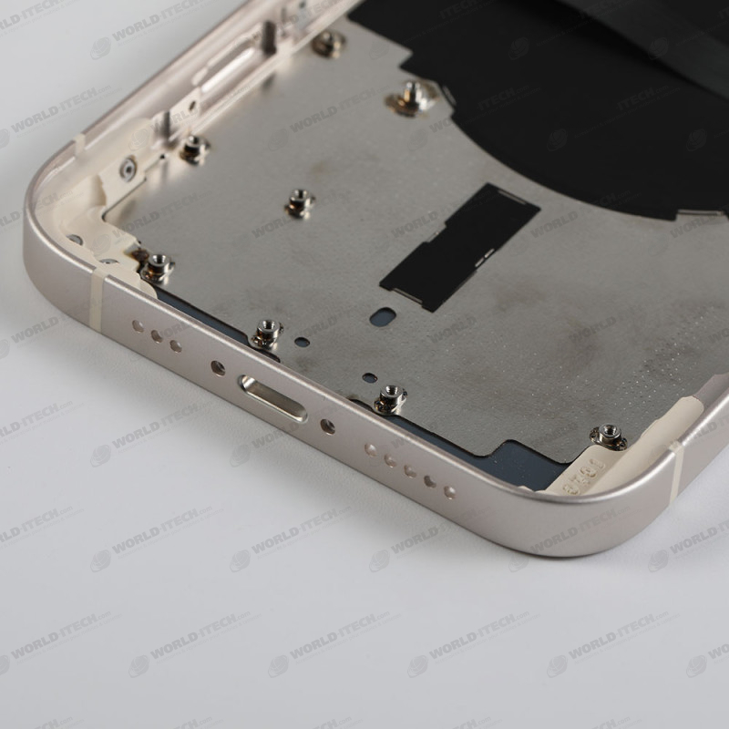 Chassis nu avec vitre arrière Blanc iPhone 13  - Outils Offerts