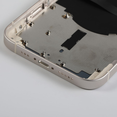 Chassis nu avec vitre arrière Blanc iPhone 13  - Outils Offerts