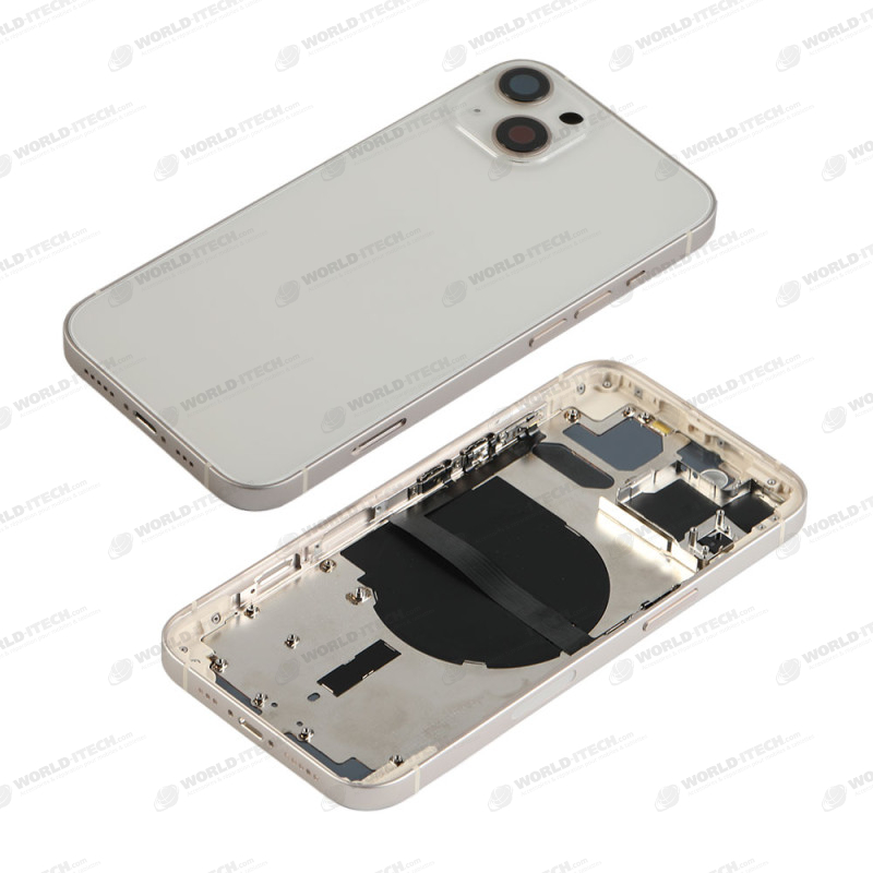 Chassis nu avec vitre arrière Blanc iPhone 13