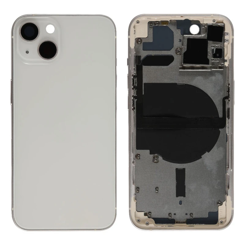 Chassis nu avec vitre arrière Blanc iPhone 13