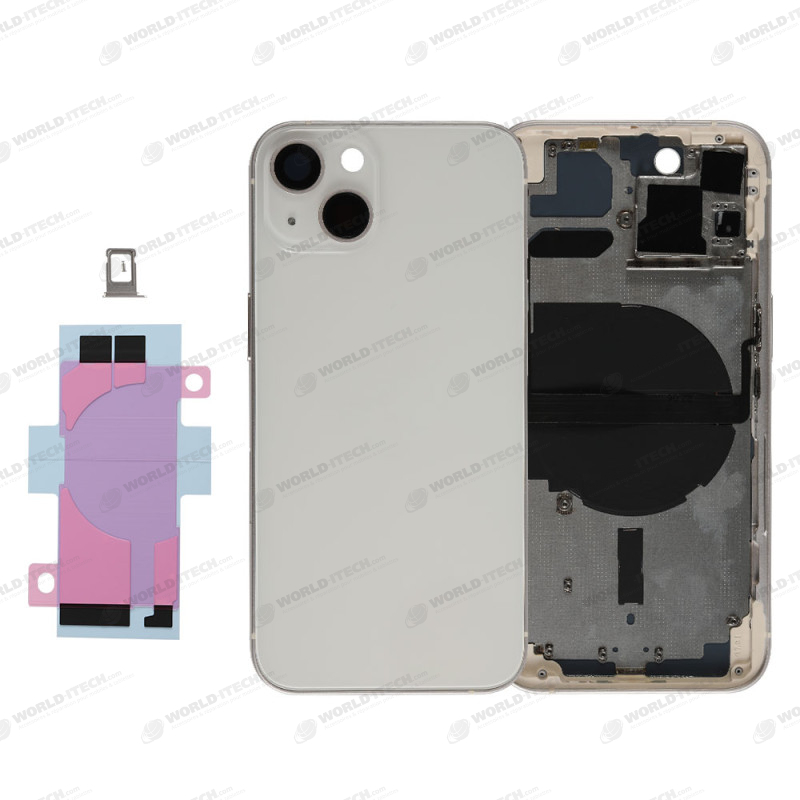 Chassis nu avec vitre arrière Blanc iPhone 13