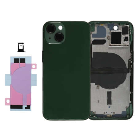 Chassis nu avec vitre arrière Vert iPhone 13