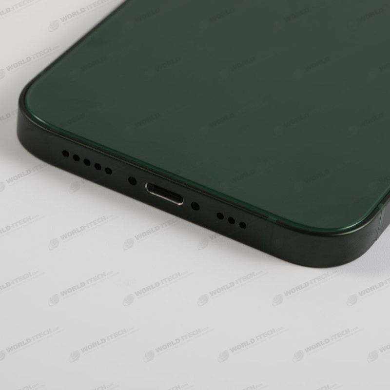 Blankes Gehäuse mit „rückglas“ in Grün für das iPhone 13  – Kostenloses Werkzeugset