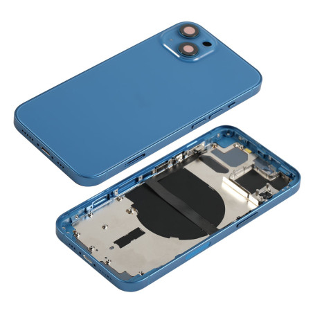 Chassis nu avec vitre arrière Bleu iPhone 13