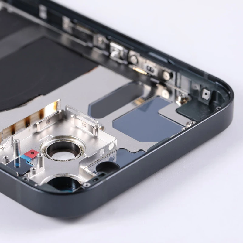 Chassis nu avec vitre arrière Noir iPhone 13  - Outils Offerts
