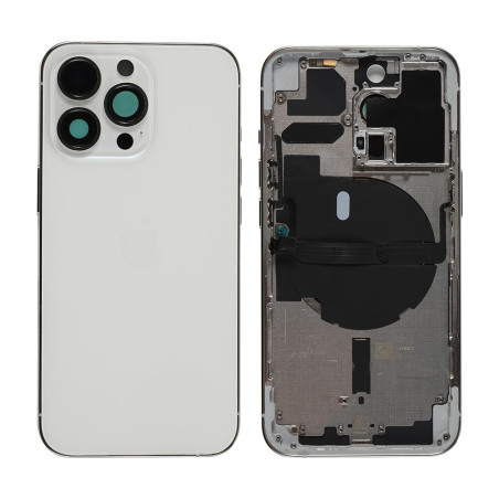 Chassis nu avec vitre arrière Blanc Argent iPhone 13 Pro