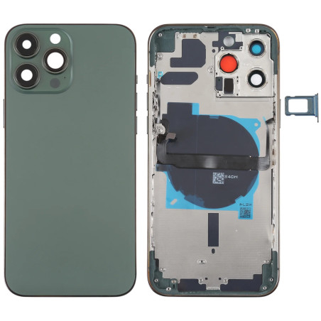 Chassis nu avec vitre arrière Vert Alpin iPhone 13 Pro- Outils Offerts