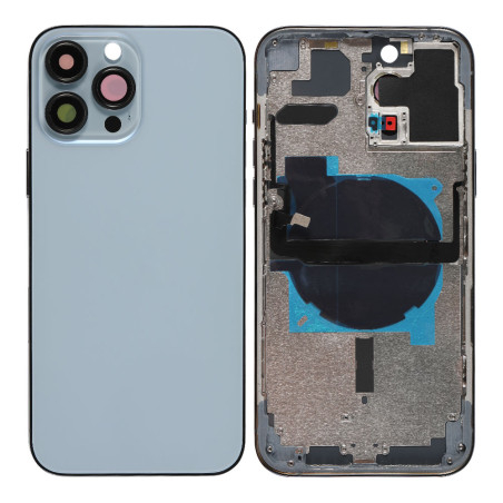 Chassis nu avec vitre arrière Bleu iPhone 13 Pro Max