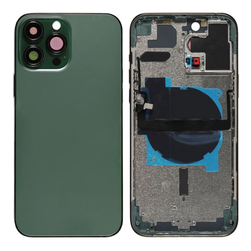 Chassis nu avec vitre arrière Vert iPhone 13 Pro Max- Outils Offerts