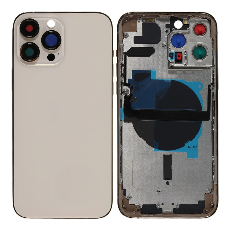 Chassis nu avec vitre arrière Or iPhone 13 Pro Max