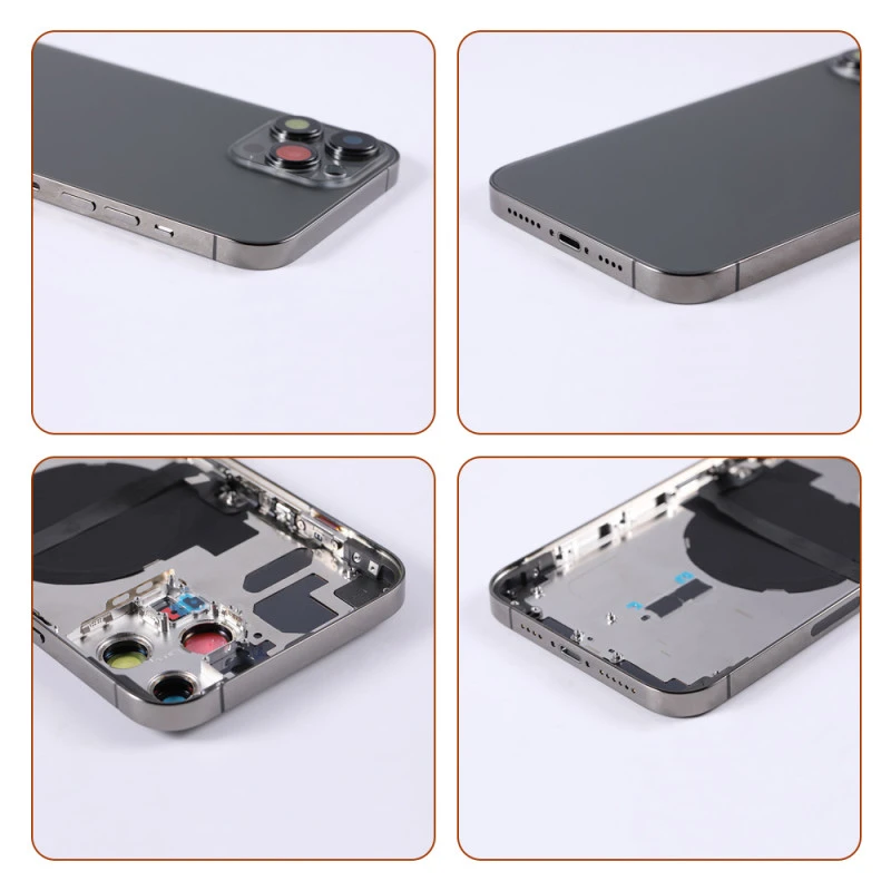 Chassis nu avec vitre arrière Noir Graphite iPhone 13 Pro Max- Outils Offerts