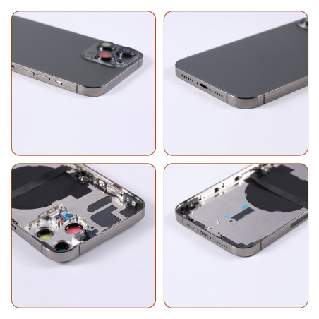 Chassis nu avec vitre arrière Noir Graphite iPhone 13 Pro Max- Outils Offerts
